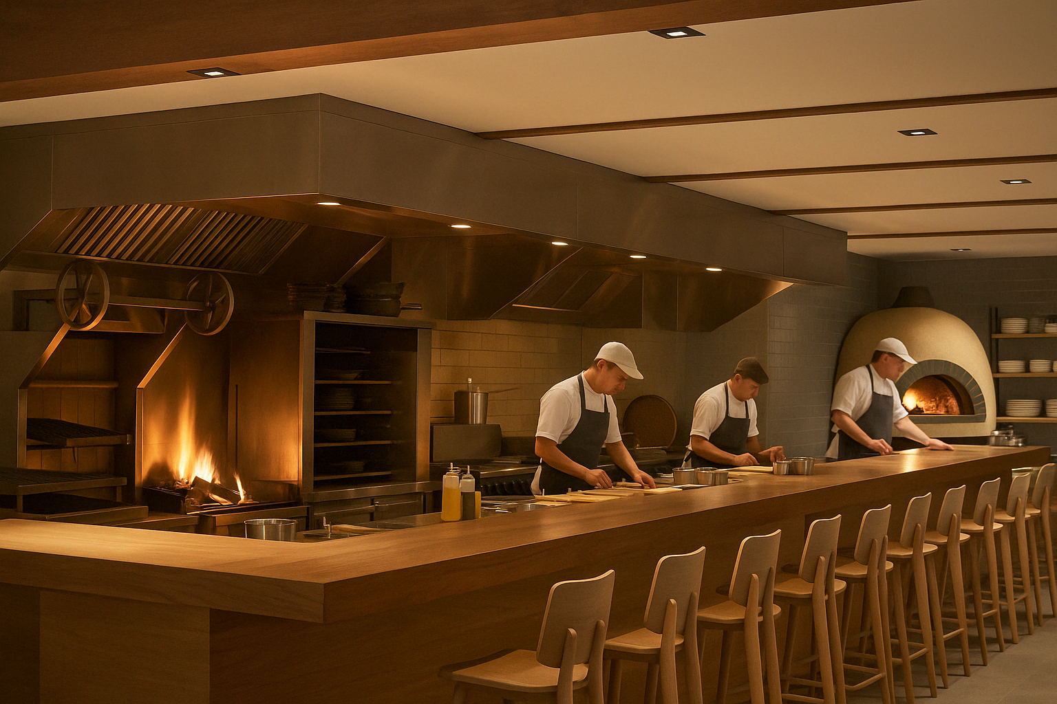 4. Open kitchens